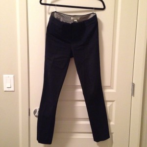 Banana Republic navy sloan fit work pants